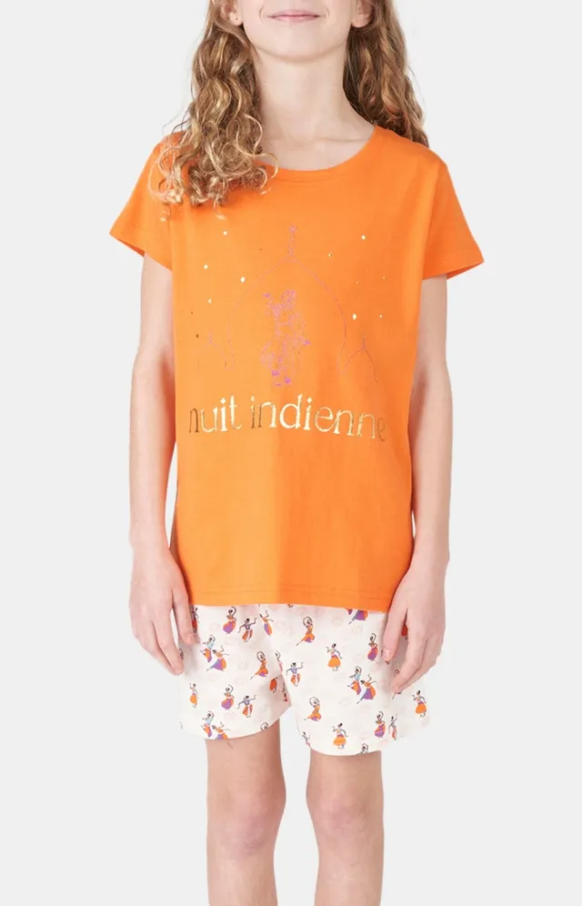 arthur-bob-nuit-indienne-pyjashort-enfant-multicolore-coton-bio image 1