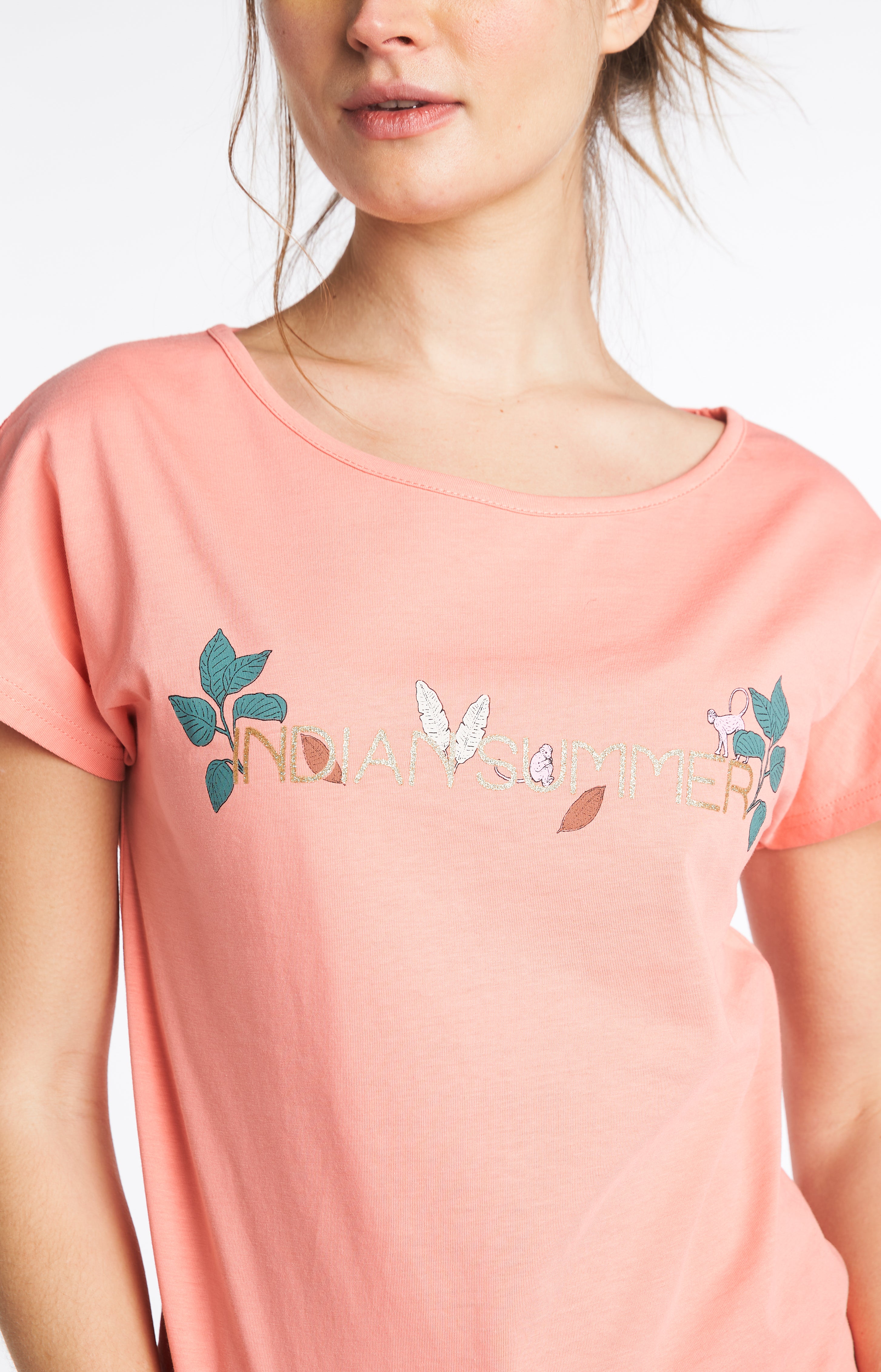 arthur-bob-fraise-tee-shirt-femme-uni-fraise image 4