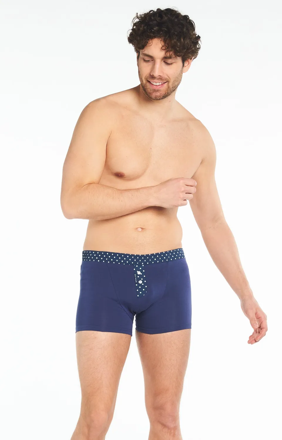 arthur-bob-boxer-club-boxer-homme-marine-stretch image 1