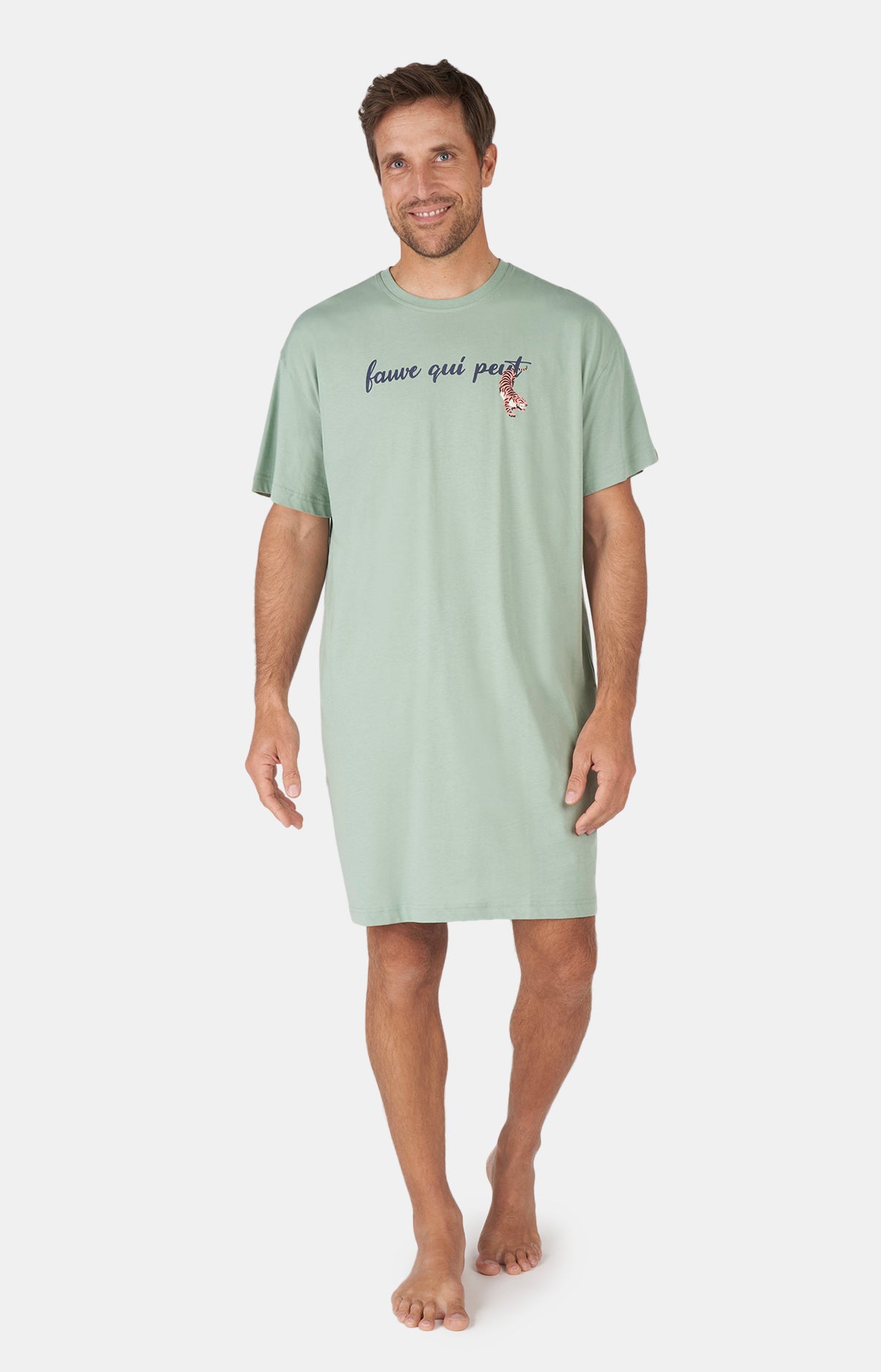 arthur-bob-fauve-qui-peut-maxi-tee-shirt-homme-kaki-bio image 1