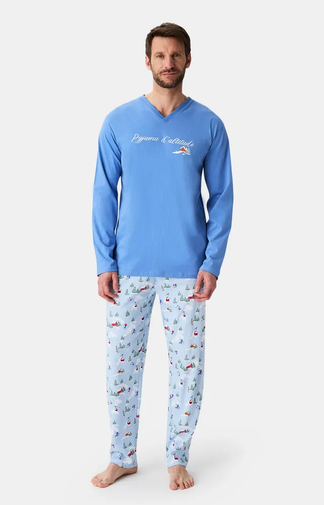 arthur-bob-pyjama-no-l-en-altitude-coton-bio-ciel image 1