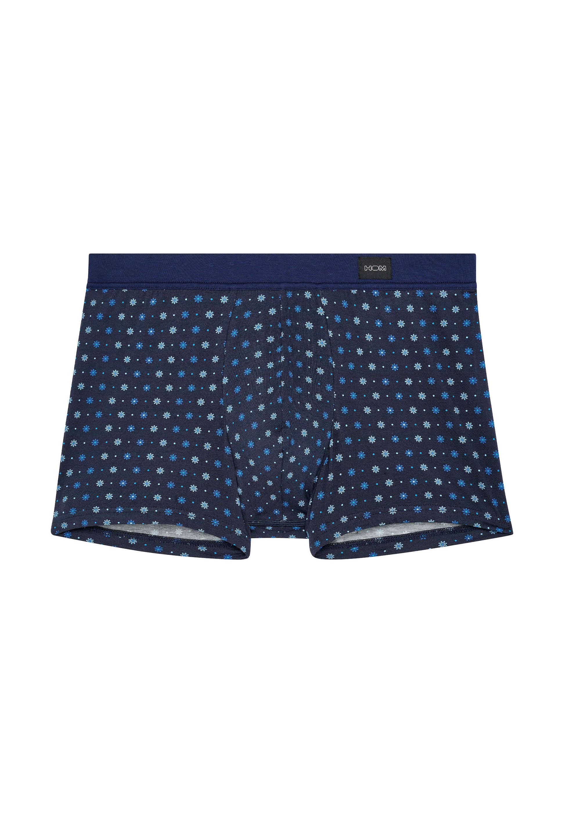 hom-bo-comfort-boxer-brief-navy-print-coton-modal image 1
