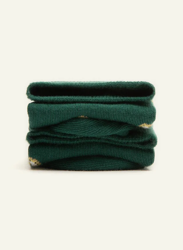 archiduchesse-fantaisie-kiwi-twist-vert-chaussettes-hautes-coton image 1