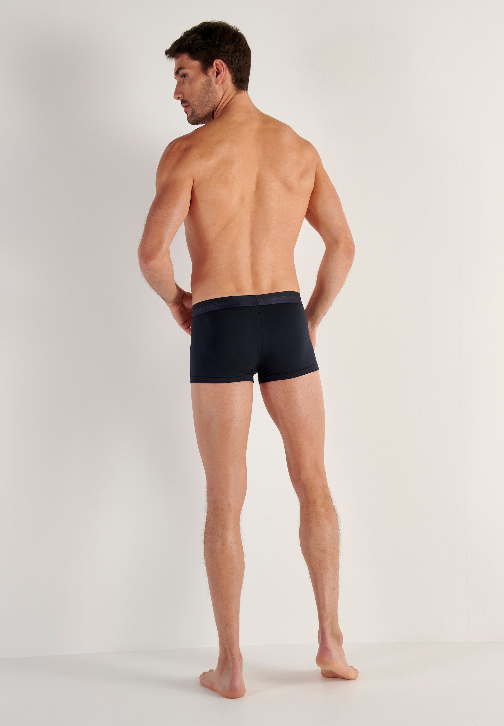 hom-ho1-boxer-homme-modal-coton-bleu-marine image 5