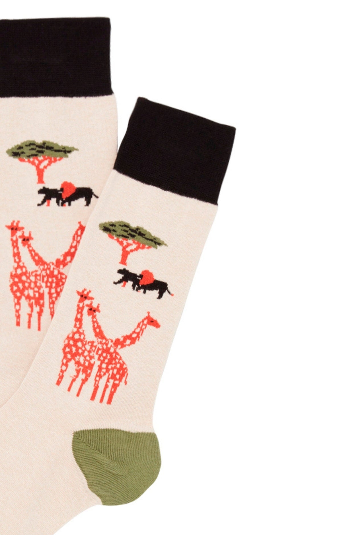 arthur-bob-chaussettes-girafe-sable-coton-bio image 2