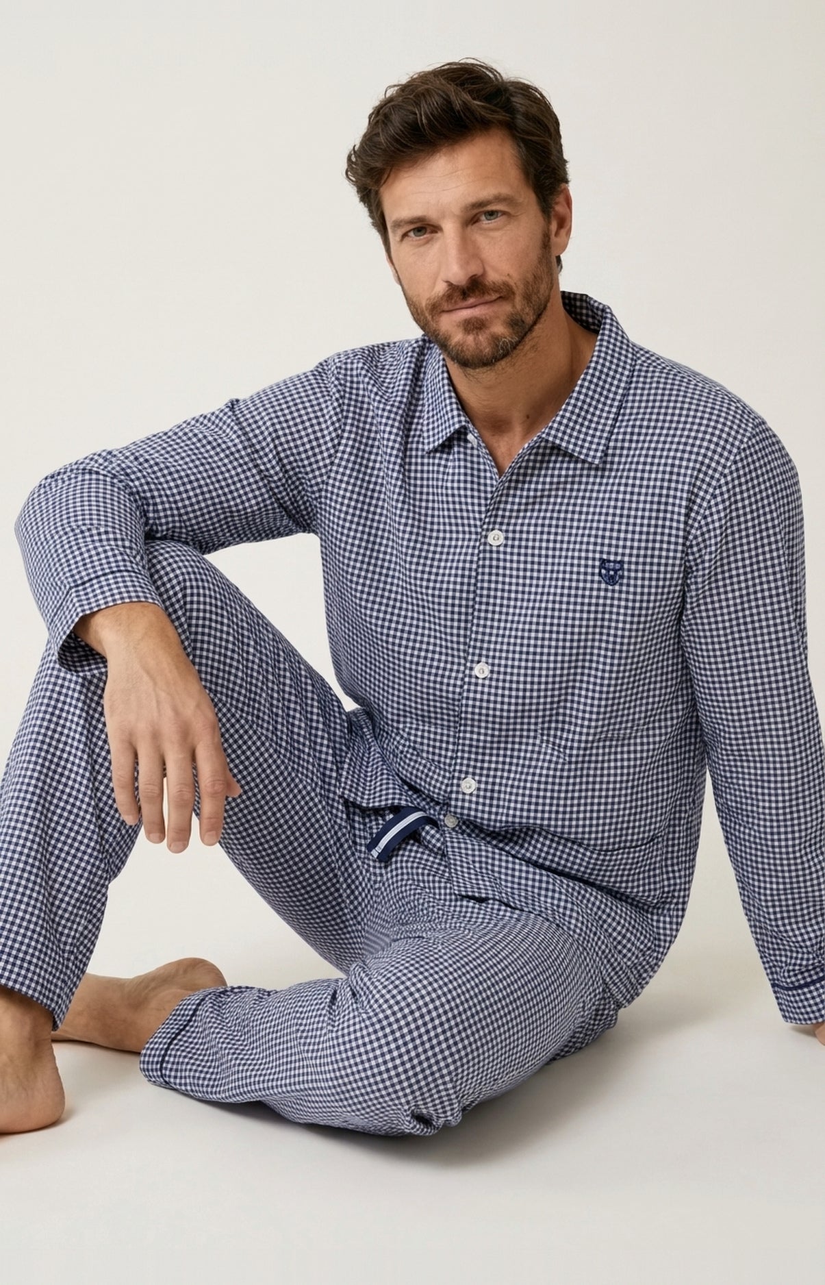 arthur-bob-elie-pyjama-flanelle-coton-marine image 5