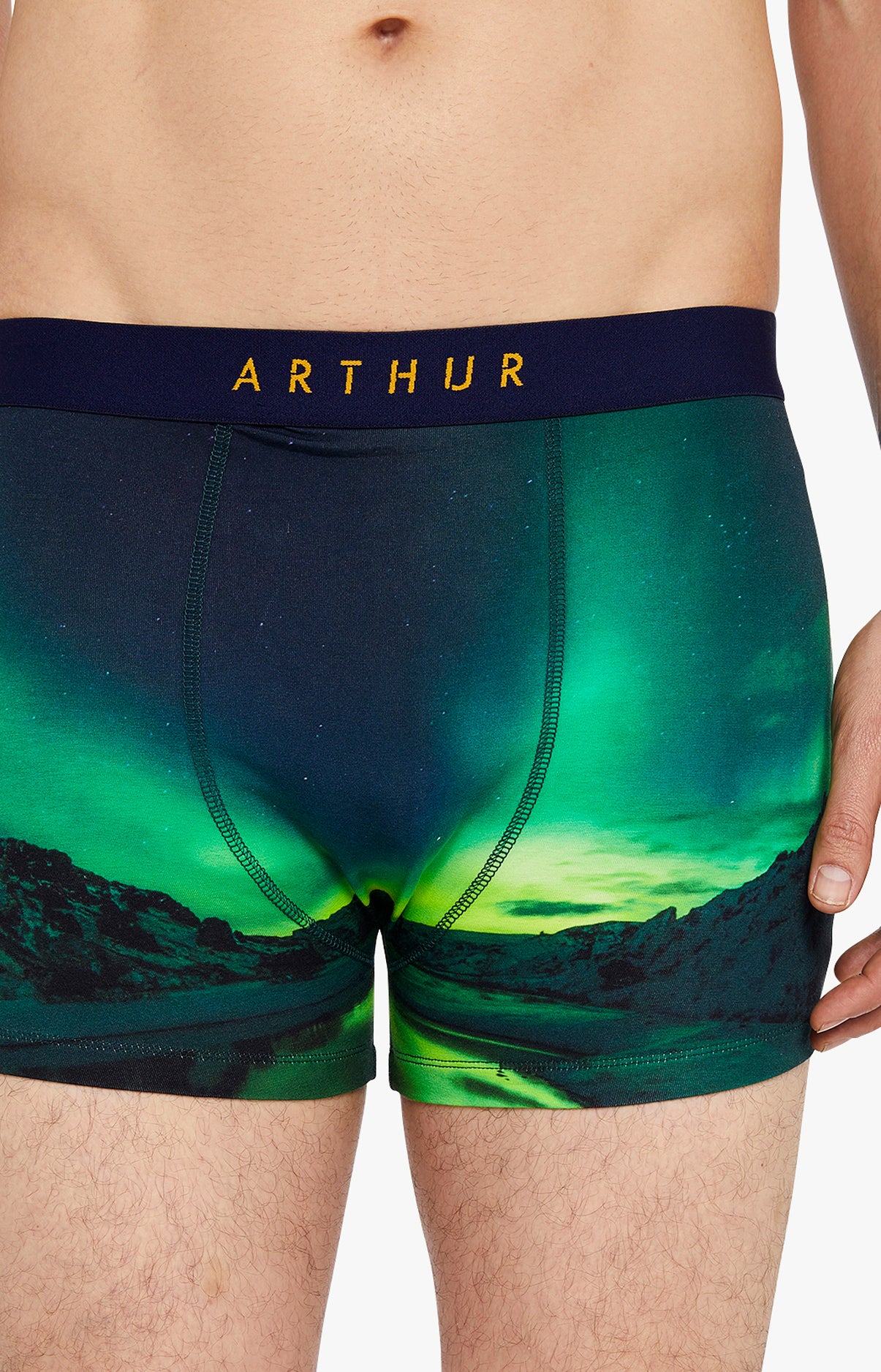 arthur-bob-bor-al-boxer-vert-coton-bio-homme image 2