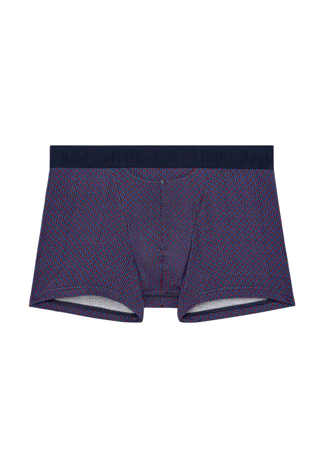 hom-ho1-fats-boxer-brief-navy-print-coton-modal image 1