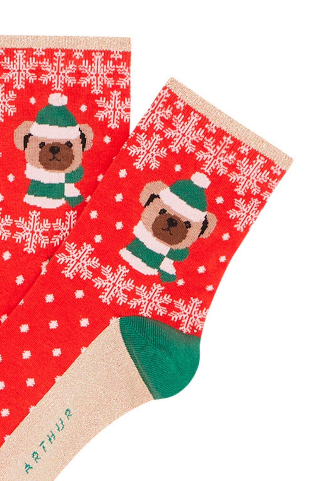 arthur-bob-chaussettes-teddy-coton-rouge image 2