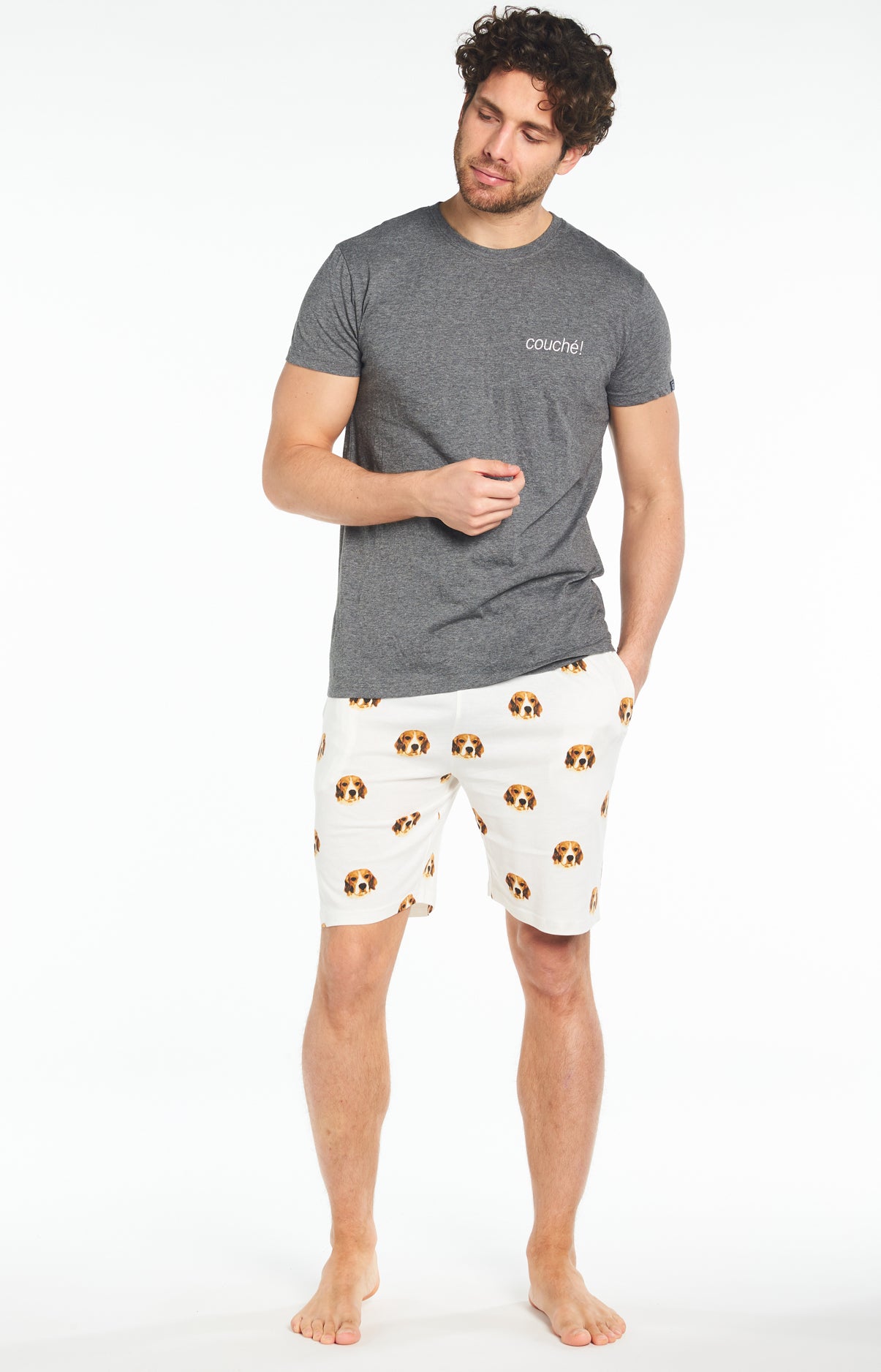 arthur-bob-beagle-pyjashort-homme-ivoire-coton-bio image 4