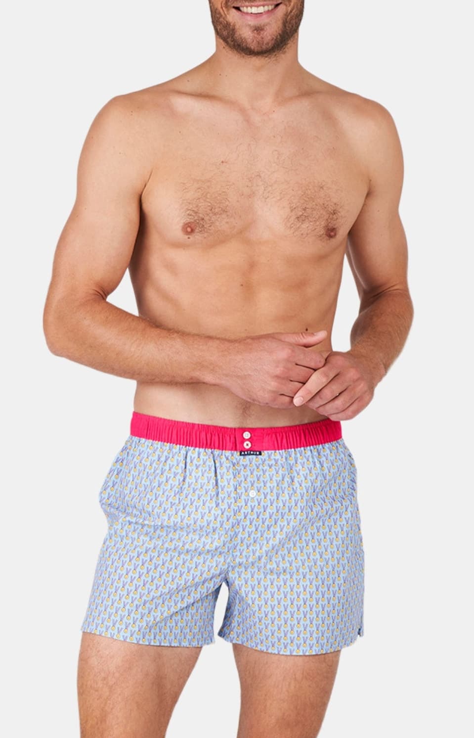 arthur-le-club-n-1096-cale-on-bleu-popeline-coton-bio image 2