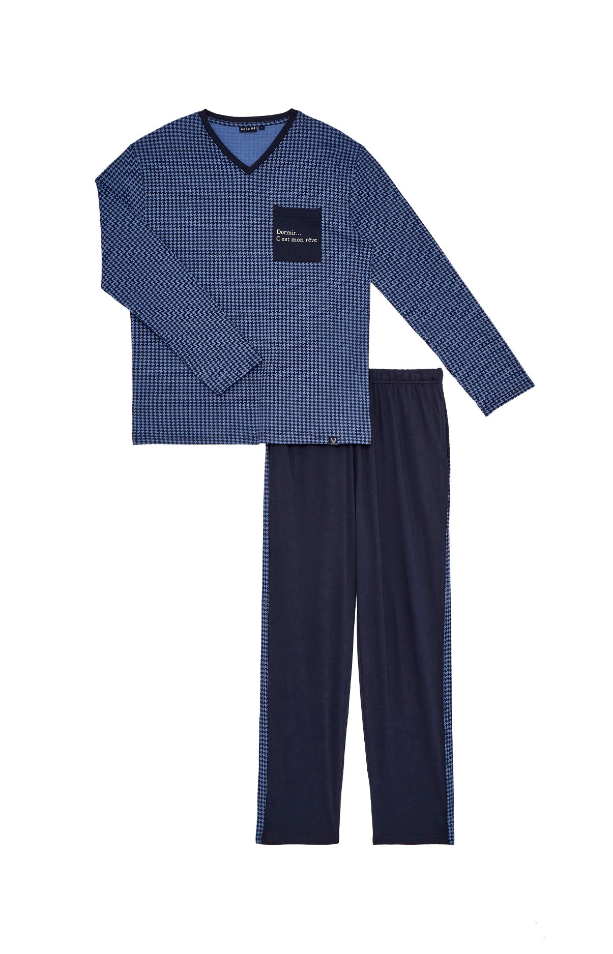 arthur-bob-dormir-pyjama-homme-coton-bio-marine image 3