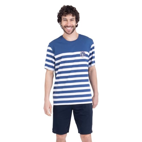 athena-easy-coton-pyjama-court-homme-ocean-club-rayures-l image 6