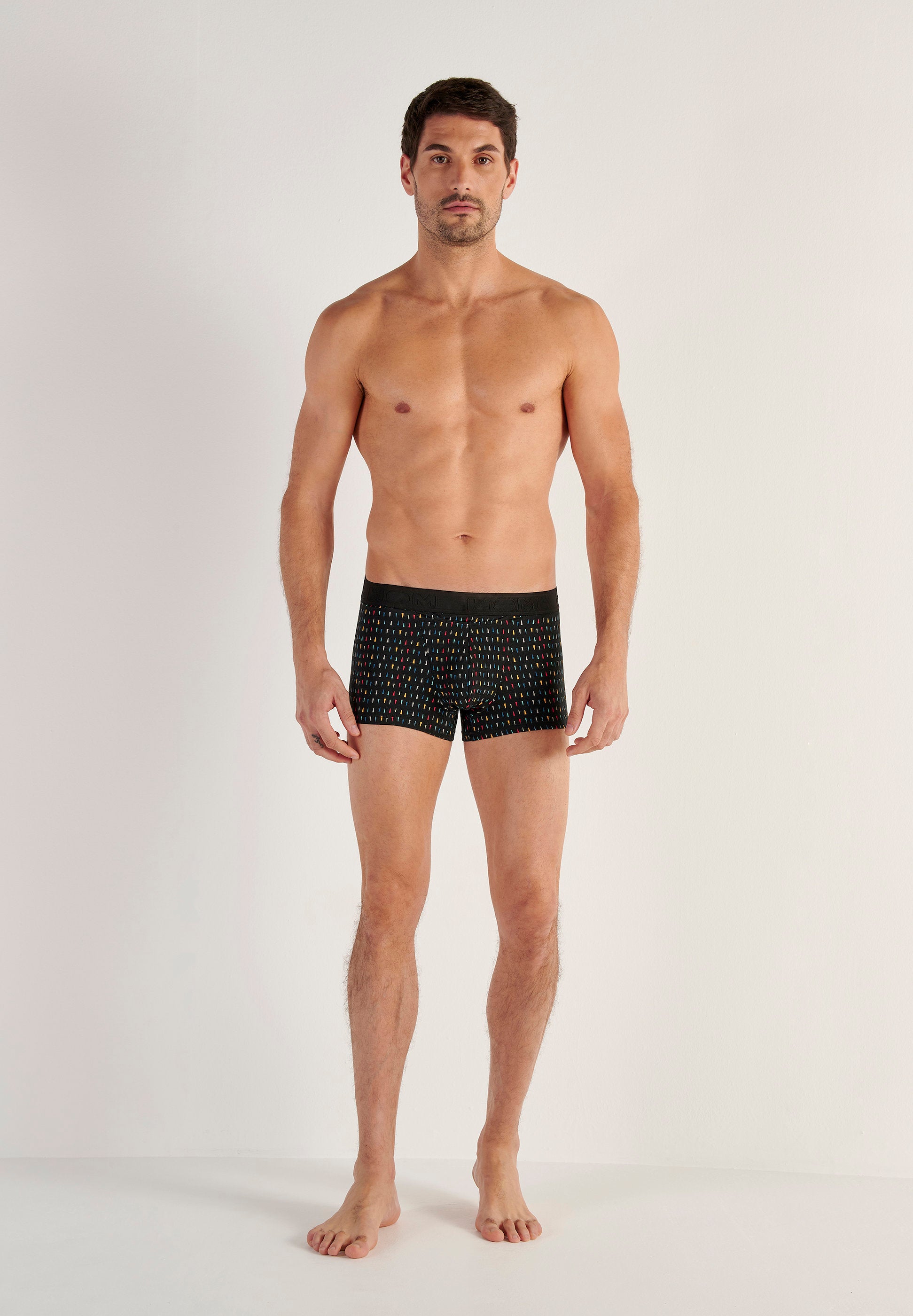 hom-ho1-rolling-boxer-homme-noir-imprim-coton-modal image 4