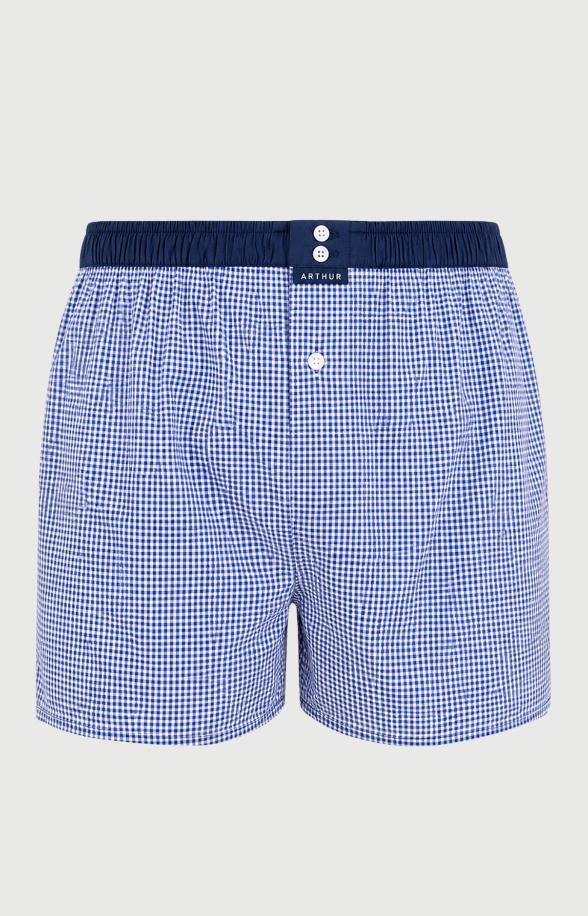 arthur-le-club-cale-on-n-014-marine-coton-bio-carreaux image 3
