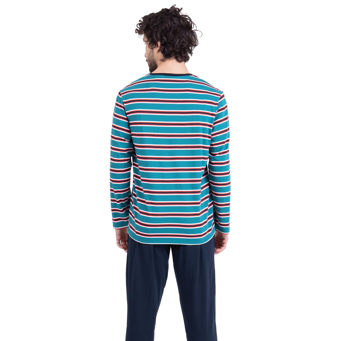athena-easy-coton-pyjama-long-homme-l-rayures-coton image 3