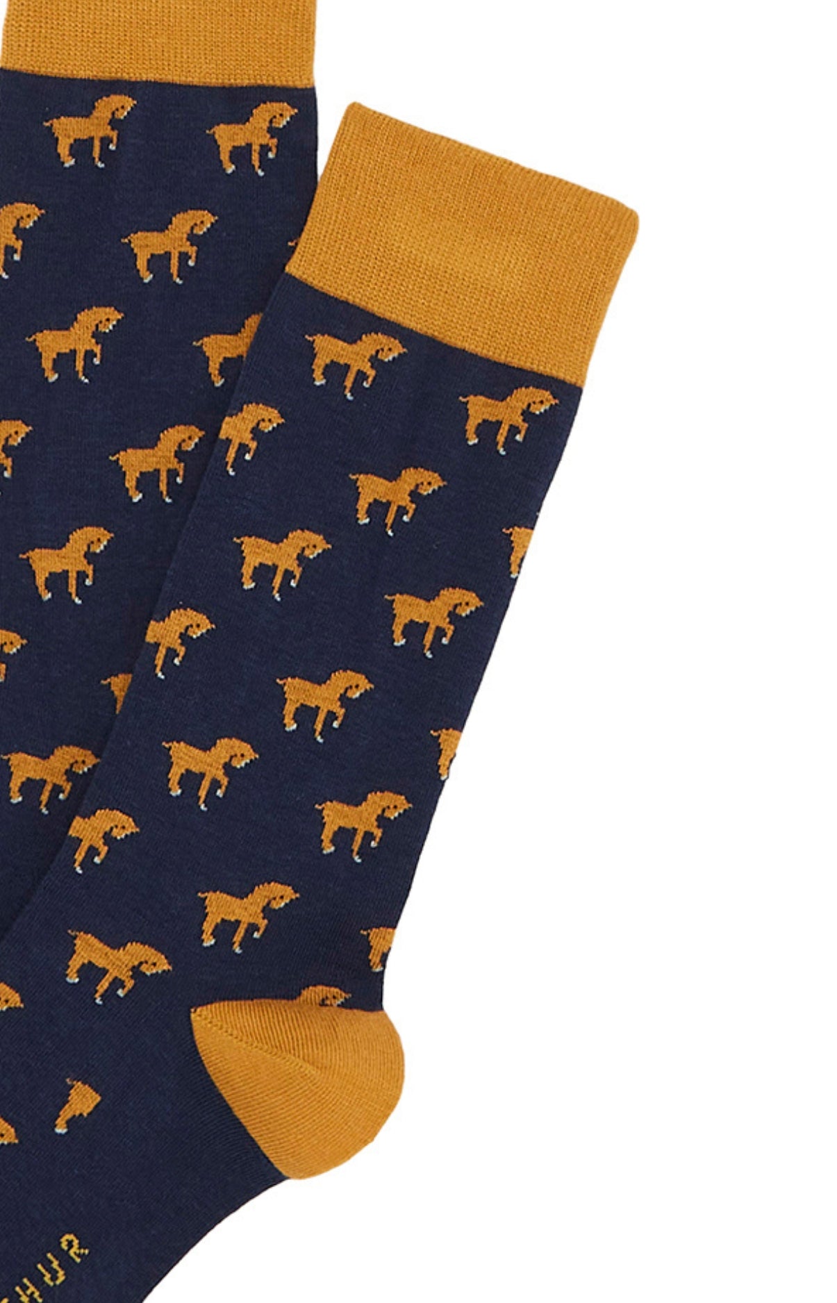 arthur-bob-chaussettes-petits-chevaux-marine-40-46-bio image 2