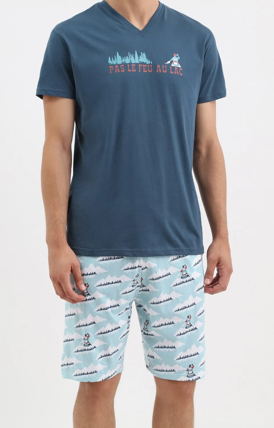 arthur-bob-cano-pyjashort-homme-coton-glace image 1