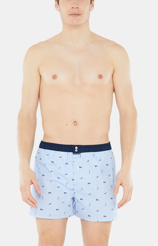 arthur-le-club-n-1011-cale-on-homme-bleu-ciel-coton-bio image 1