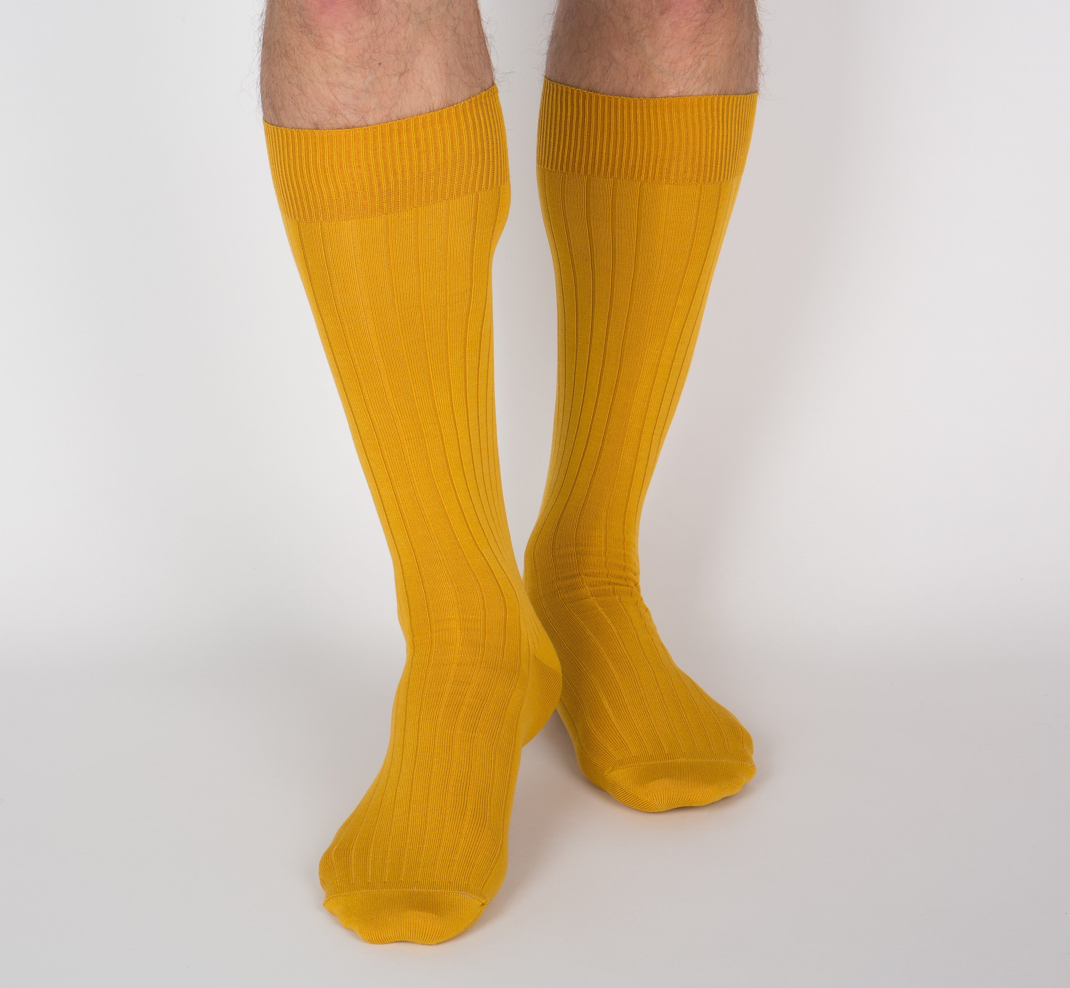 archiduchesse-de-luxe-chaussettes-jaune-safran-fil-d-cosse image 6