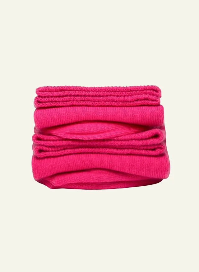 archiduchesse-courte-rose-framboise-chaussettes-coton image 1