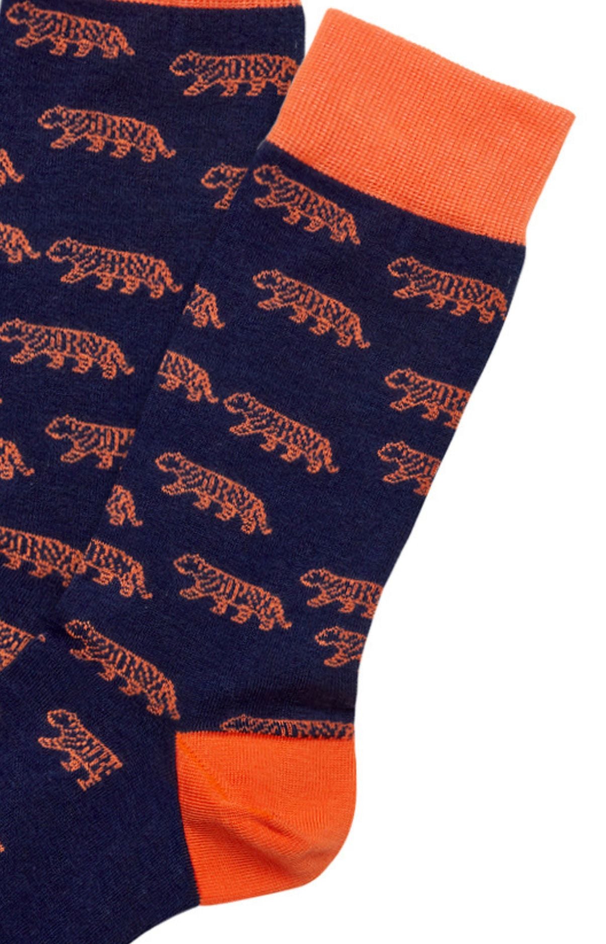 arthur-bob-tigre-chaussettes-marine-40-46-coton-bio image 2