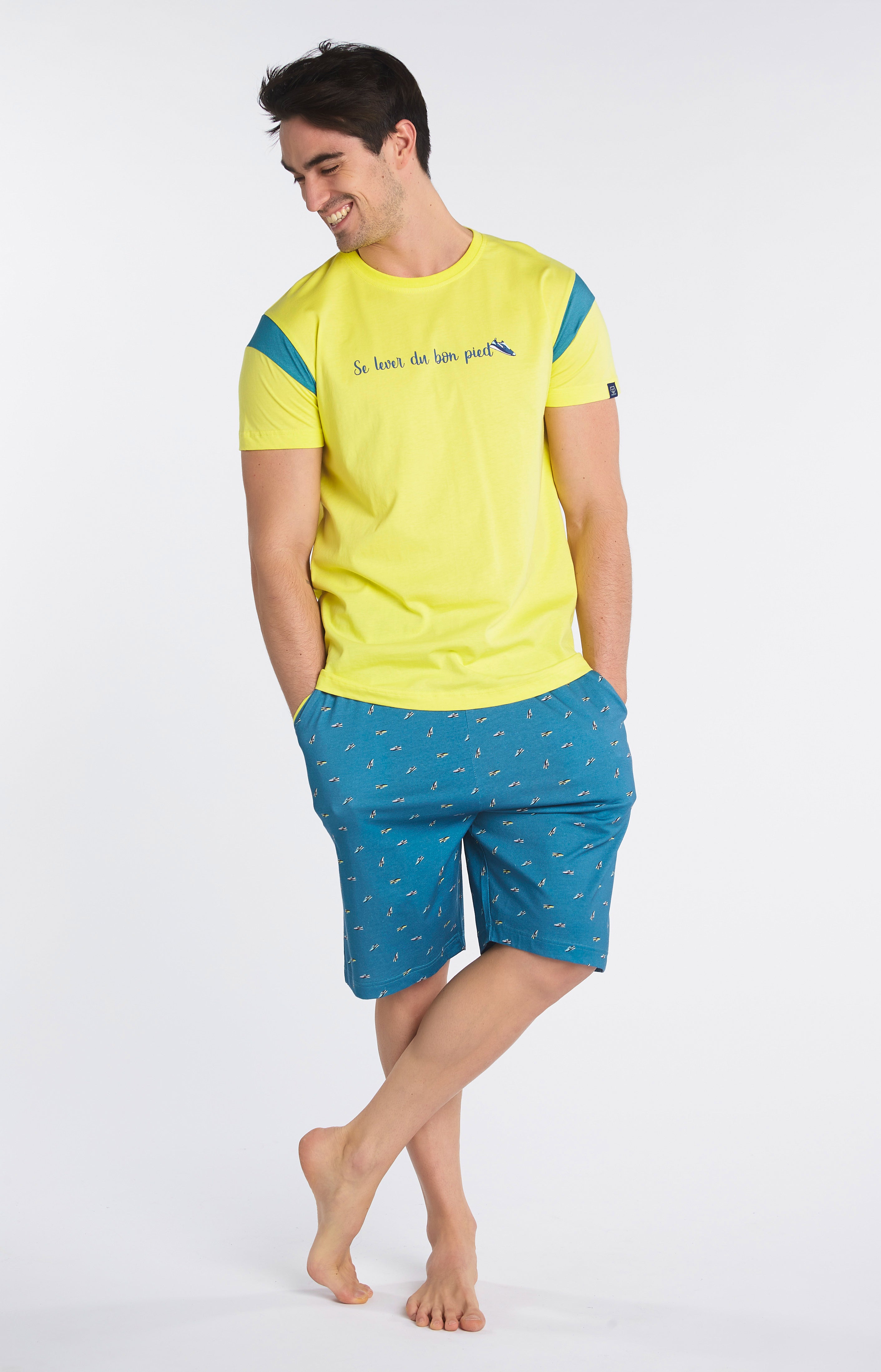 arthur-bob-sneakers-pyjashort-homme-duck-coton-bio image 1