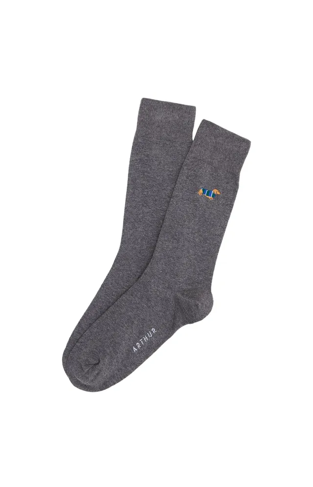 arthur-bob-teckel-gris-chaussettes-gris image 1