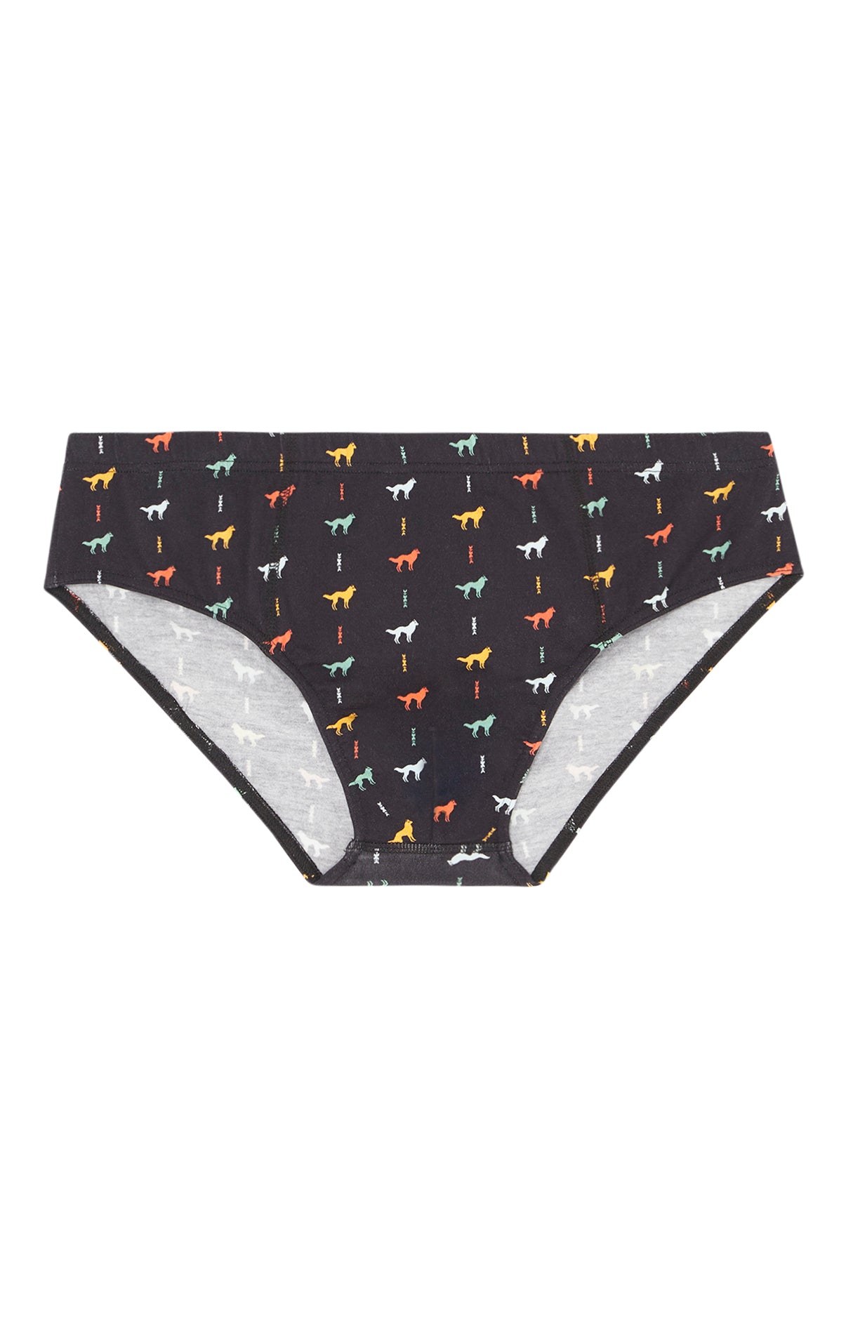 arthur-le-club-jeune-loup-slip-coton-noir-jersey-bio image 3