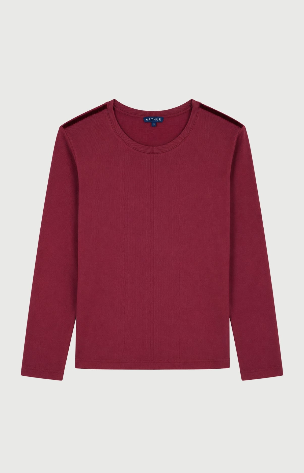 arthur-bob-burgundy-tee-shirt-bordeaux-modal image 1