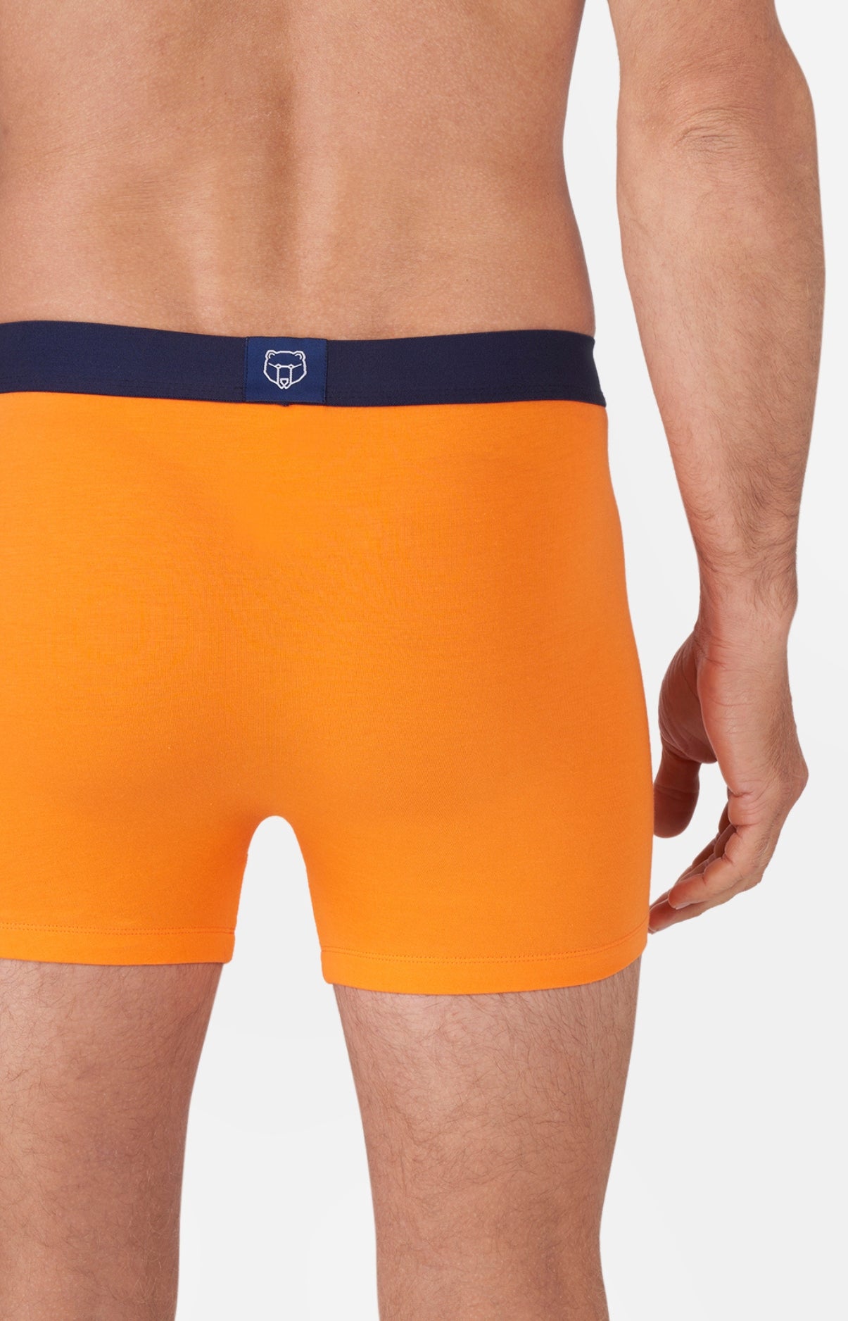 arthur-bob-boxer-coton-bio-orange-homme-classique image 5