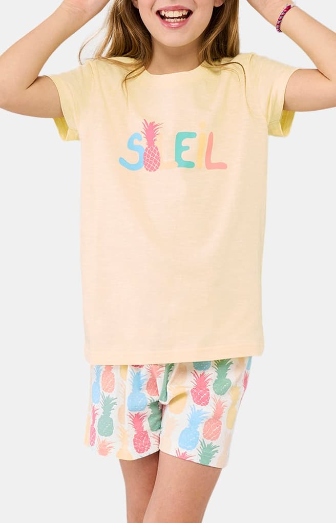 arthur-bob-pyjashort-enfant-coton-bio-ananas-vanille image 2