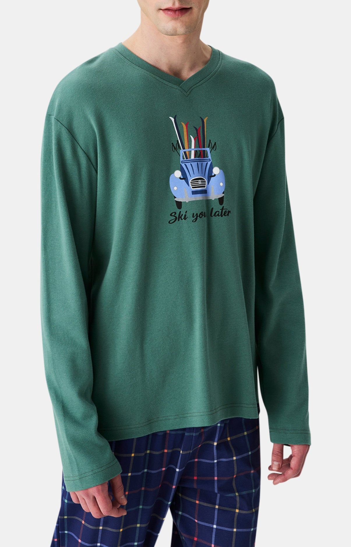 arthur-bob-ski-you-later-pyjama-coton-bio-marine image 2