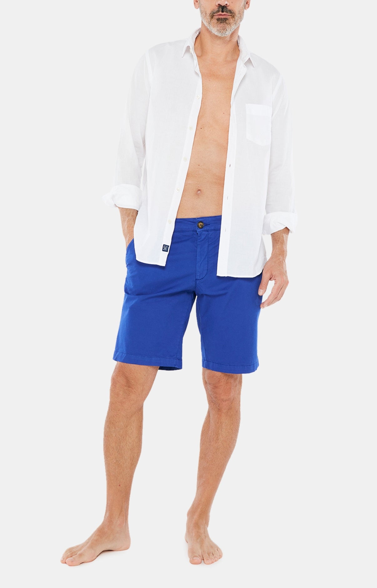 arthur-bob-bermuda-uni-roi-coton-bleu-homme image 1