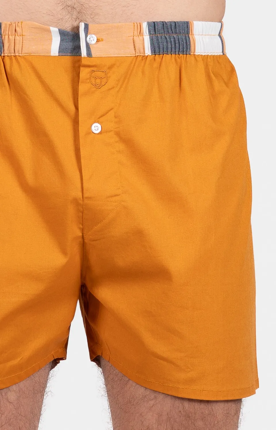 arthur-le-club-cale-on-classique-popeline-coton-jaune-homme image 1