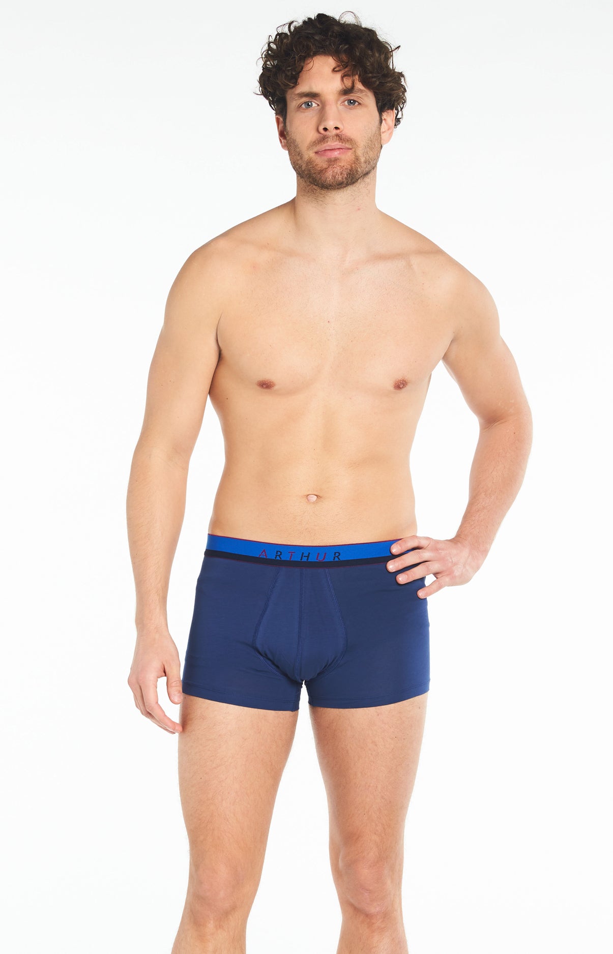 arthur-bob-boxer-slipp-homme-marine-coton-bio image 2