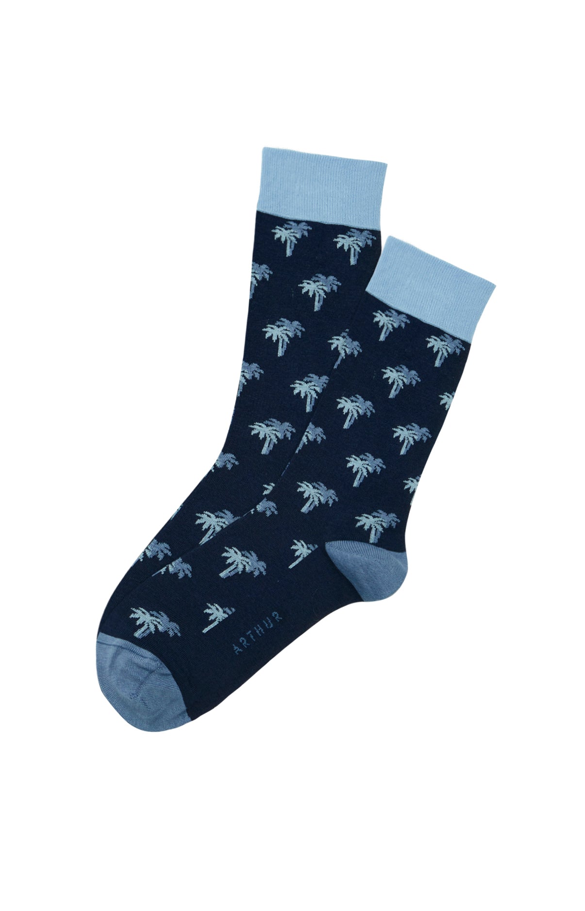 arthur-bob-petit-palmier-chaussettes-homme-marine image 1