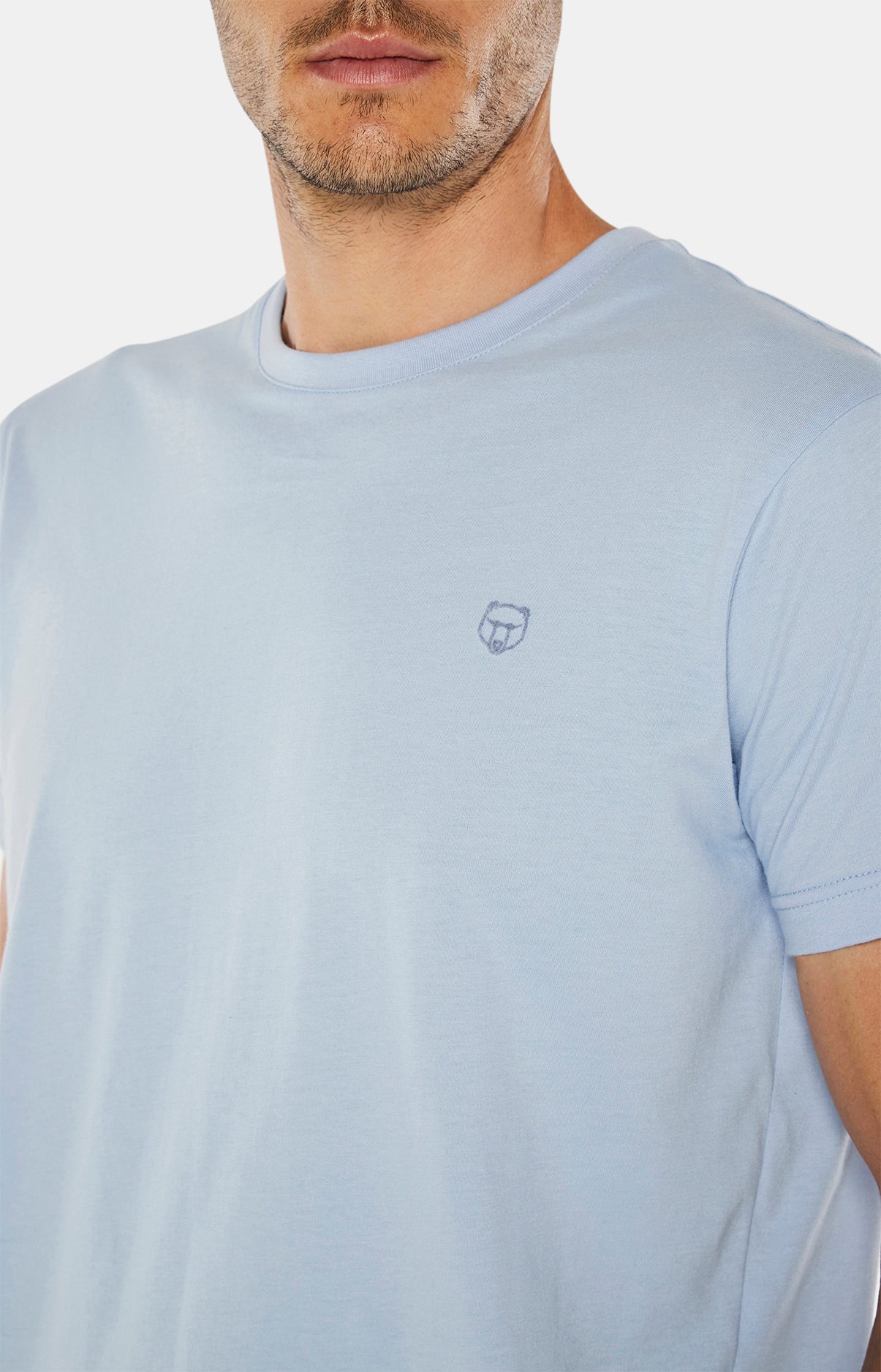 arthur-bob-tee-shirt-uni-ciel-coton-bio-homme image 4