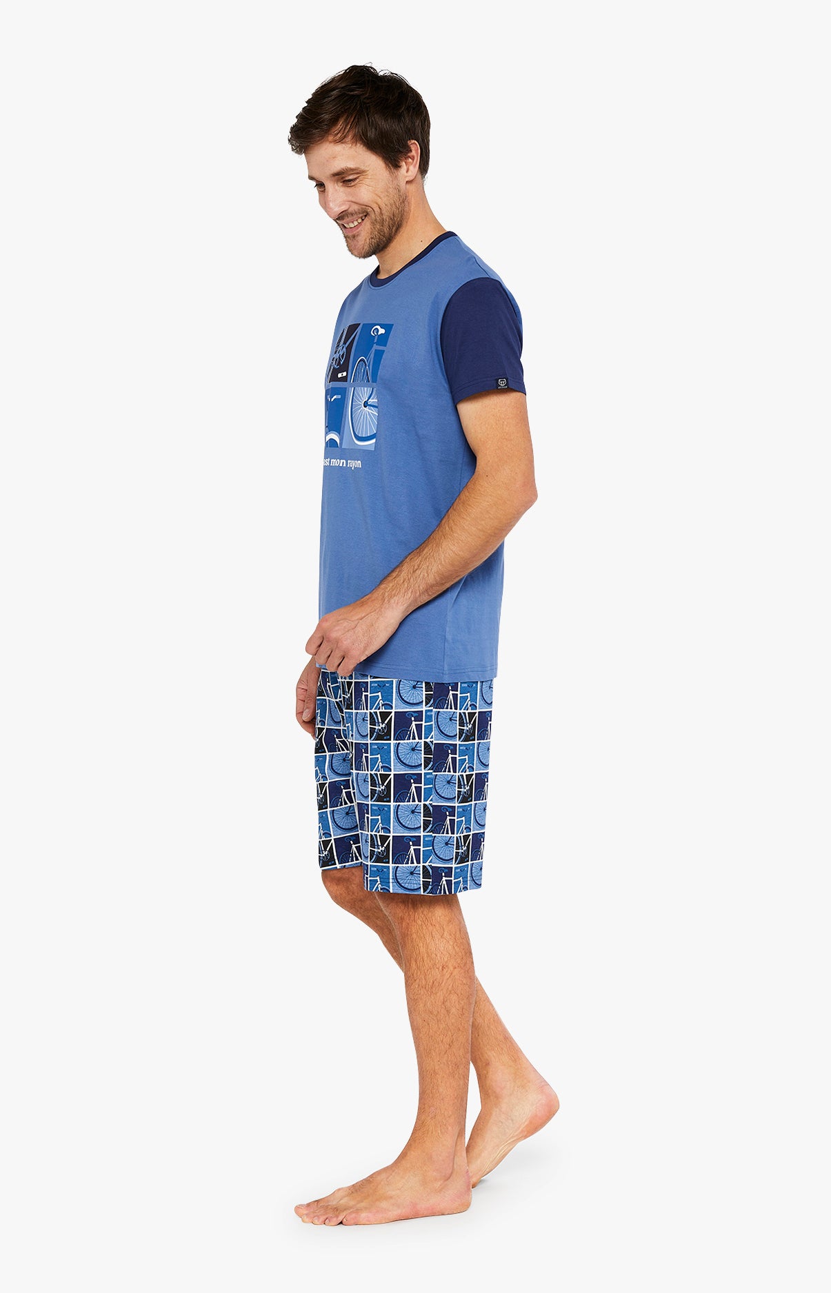 arthur-bob-c-est-mon-rayon-pyjashort-marine-coton-bio image 2