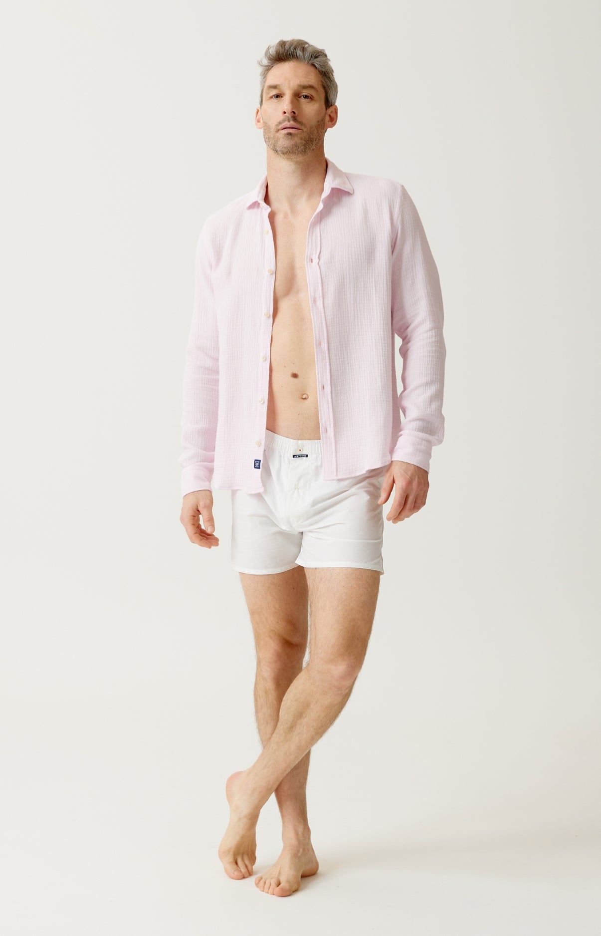 arthur-bob-rose-chemise-homme-gaze-de-coton image 2