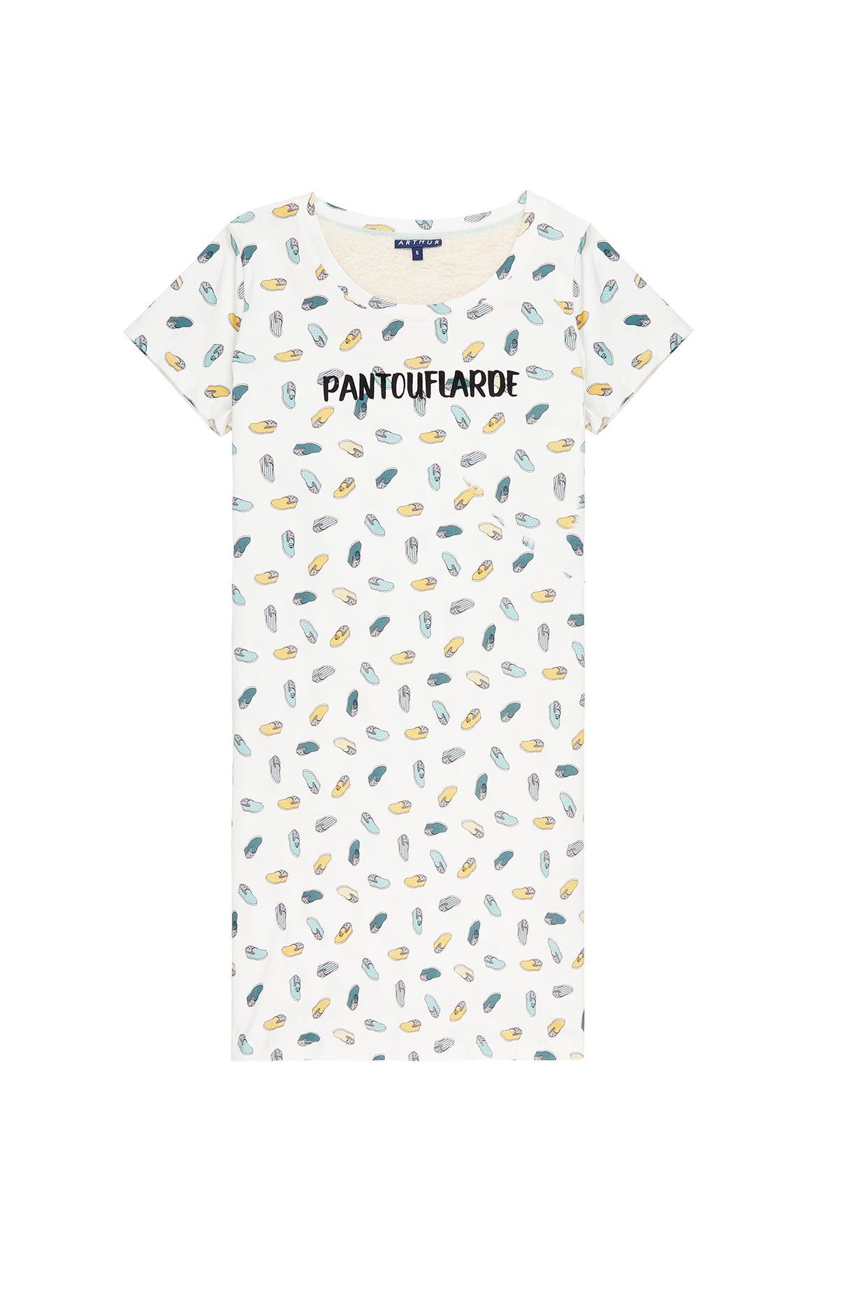 arthur-bob-pantouflard-chemise-de-nuit-ivoire-coton-bio image 3