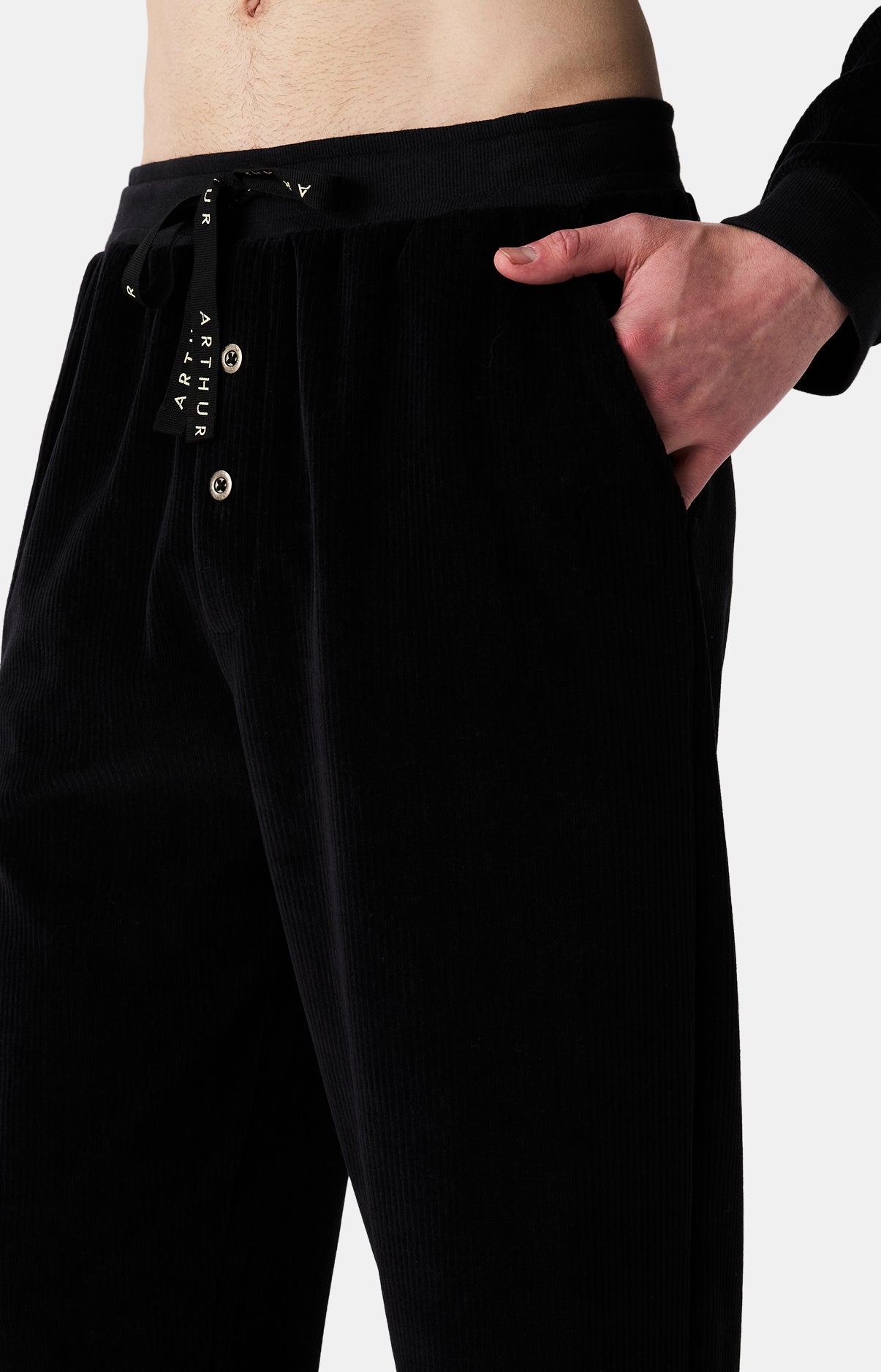 arthur-bob-t-nor-pyjama-velours-noir-coton-bio image 7