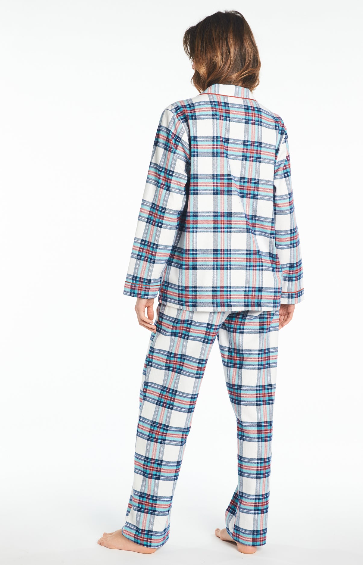 arthur-bob-pyjama-femme-logan-bleu-neige-flanelle image 4