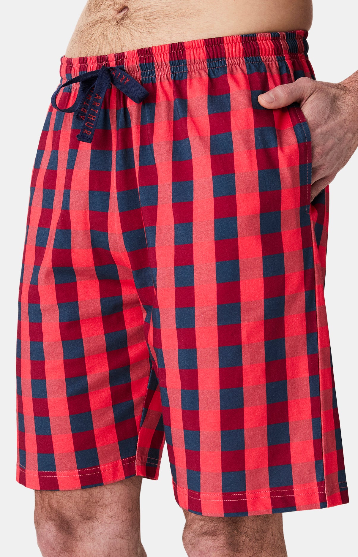 arthur-bob-descente-de-lit-pyjashort-homme-rouge-coton-bio image 6