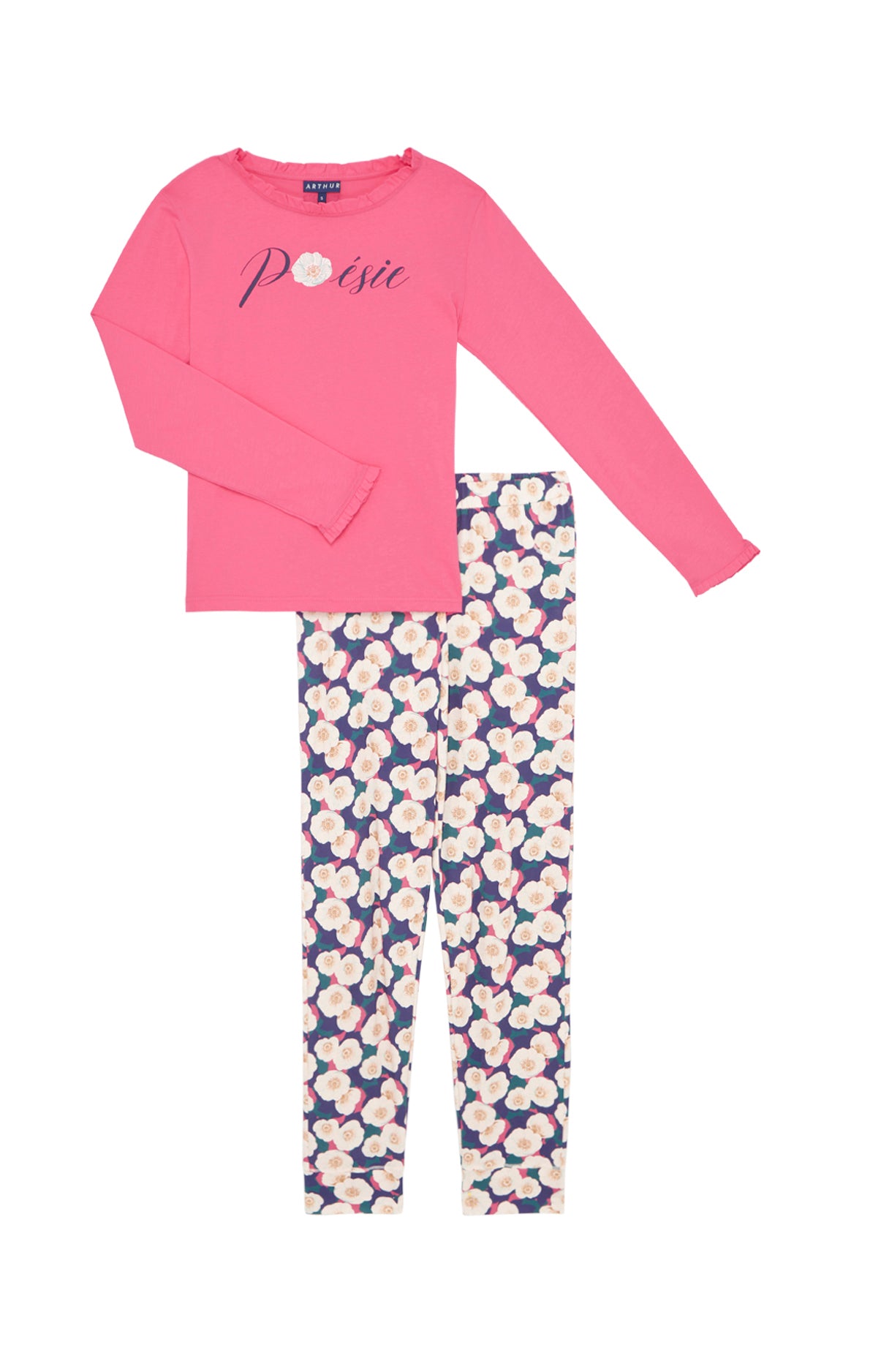 arthur-bob-dahlia-pyjama-coton-bio-multicolore image 3
