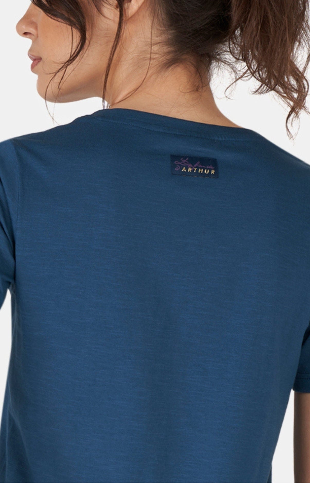 arthur-bob-jersey-coton-tee-shirt-canard-col-v-femme image 7