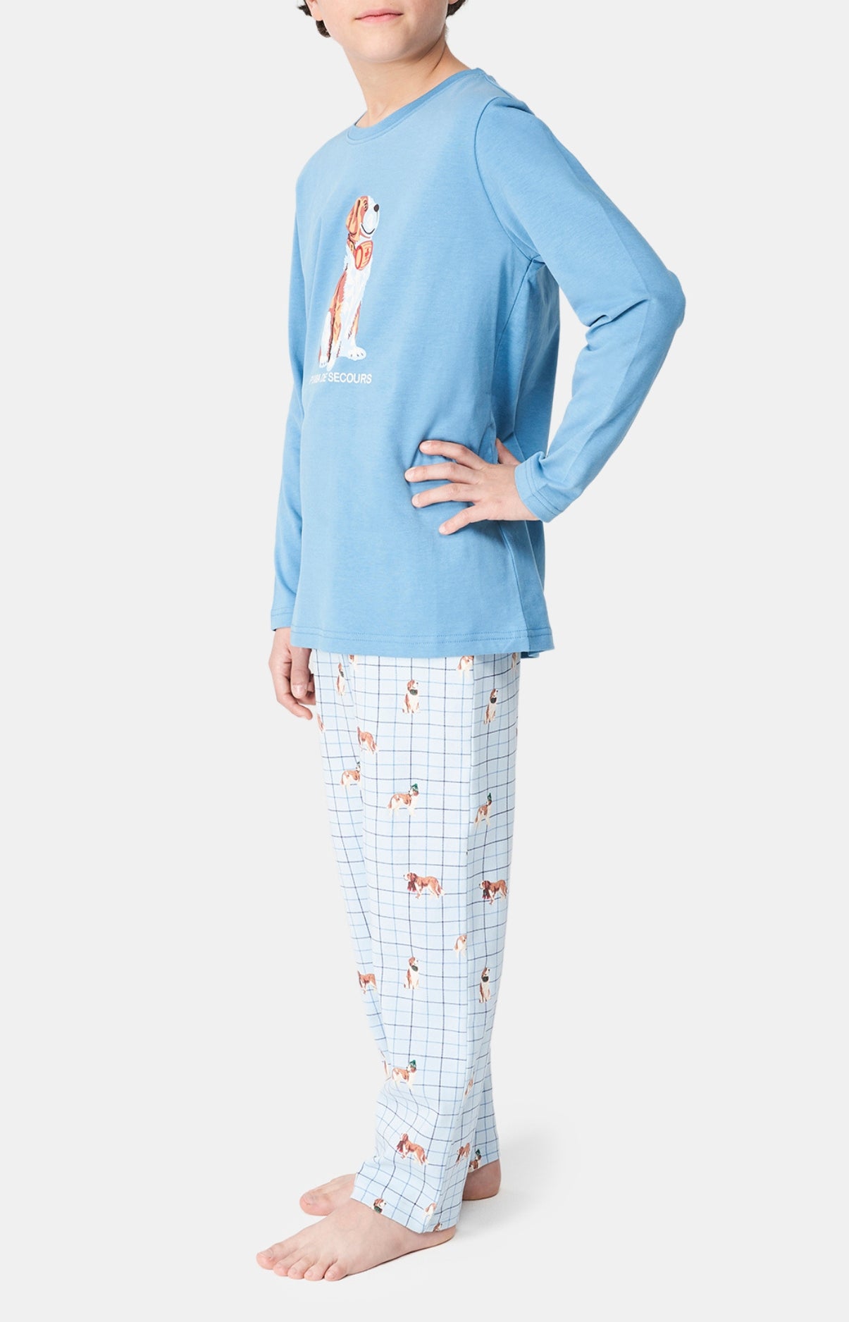 arthur-bob-wouf-pyjama-enfant-ciel-4a-coton-bio image 5