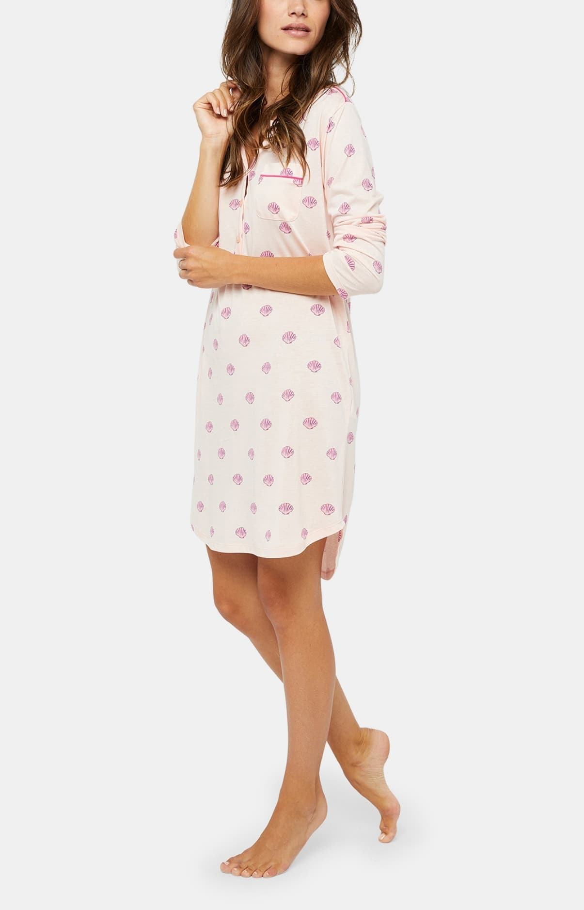 arthur-bob-liquette-coquillage-chemise-de-nuit-poudre-femme image 4