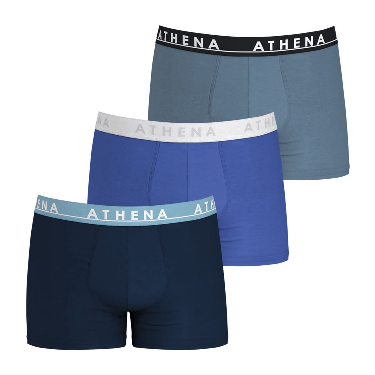 athena-easy-color-lot-3-boxers-homme-coton-noir image 7