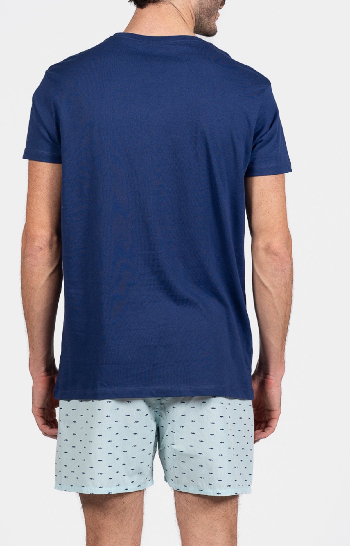 arthur-bob-requin-pyjama-homme-lagon-l-coton-court image 5